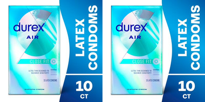 Durex Air Close Fit Condoms 2 Pack 10ct Latex Set