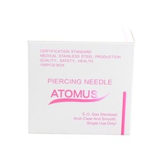 1-100pcs 18G Piercing Needles Surgical Steel Sterile Disposable Body QFVI