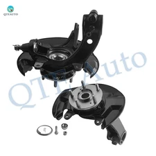 Pair Front Left-Right Steering Knuckle & Wheel Hub To 2013-2017 Honda Accord
