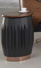 Stolik boczny Stół Okrągły stół Stolik kawowy royal Designer Meble designerskie Stal nierdzewna