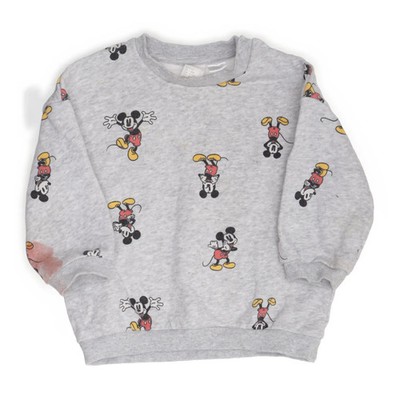 H&M, Sweatshirt, Größe: 80, Grau/Mehrfarbig, Baumwolle/Elasthan/Polyester #EsQ