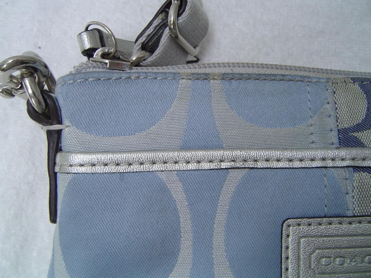 AUTHENTIC COACH TONAL DENIM PATCHWORK SWING PACK … - image 14