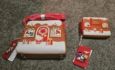 Loungefly Sanrio Hello Kitty and Friends Gingerbread House Purse & Wallet 