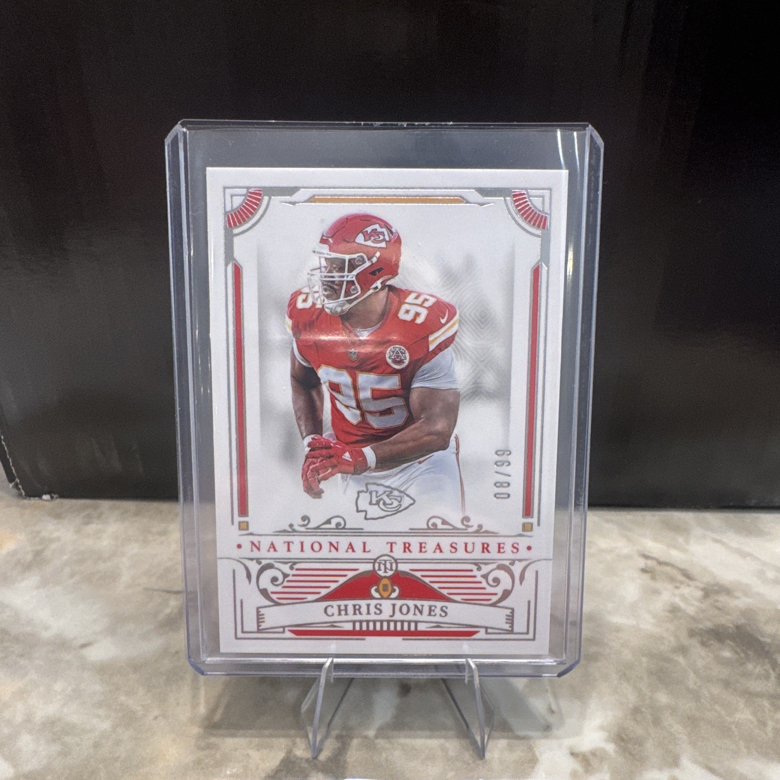 Panini 2025 National Treasures Chris Jones #49/99 Kansas City Chiefs NFL