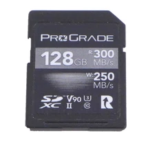 ProGrade Digital 128GB UHS-II SDXC V90 Memory Card 300 MBPS U3 Class 10