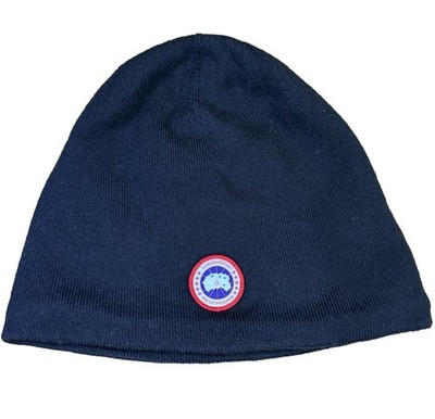 Canada Goose Arctic Program Knit Beanie Hat Black One Size Wool