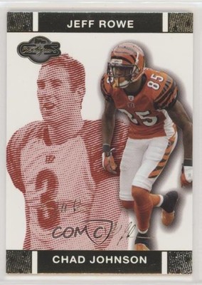 2007 Topps Co-Signers Red Changing Faces Gold 204/399 Chad Johnson Jeff Rowe 0c6