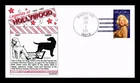 US COVER MARILYN MONROE LEGENDS OF HOLLYWOOD FDC HAND CANCEL THERMOGRAPHED
