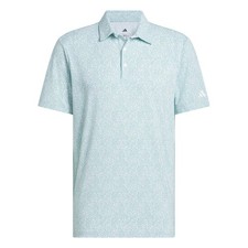 New Adidas Ultimate Bunker Teal/White Golf Polo Men's Medium JY1902