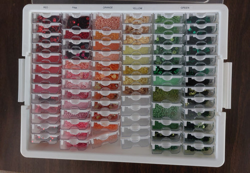 Large Sequin Craft Supplies Organizer – Assorted Colors Jewelry & Sewing