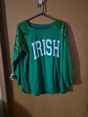 IRISH Longsleeve Blouse Shirt Women s 2X-LARGE 