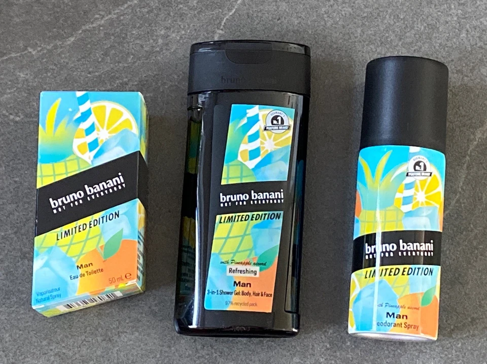 Bruno Banani Man Limited Edition 50ml Eau de Toilette, 250ml Duschgel, 150ml Deo