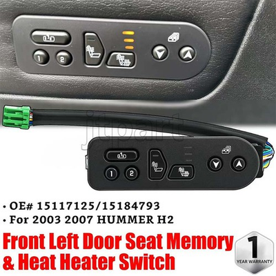 #ad Front Left Driver Door Seat Memory amp; Heat Heater Switch For 2005 07 Hummer H2 6L $138.00