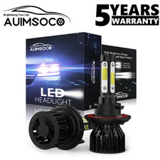 2x 9008 H13 Led Headlight Bulb 15000w 1800000lm High Low Beam Super Bright White