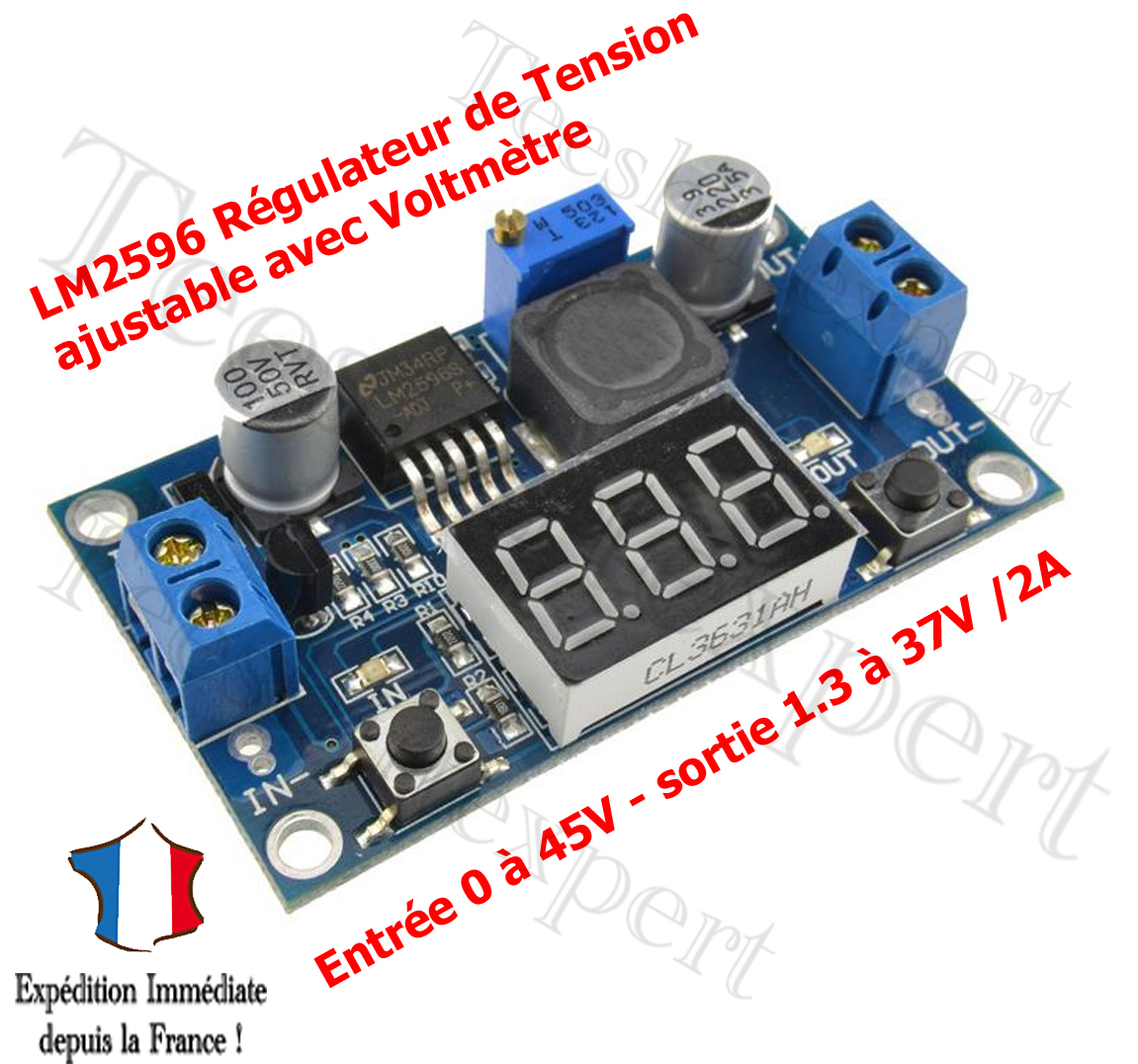 Convertisseur Régulateur Tension LED Avec Voltmètre. - Test Et Avis - Foto 9