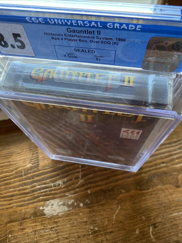 Brand New factory sealed Nintendo NES Gauntlet 2 II Graded B+ H-Seam CGC 8.5 - Image 2 of 4