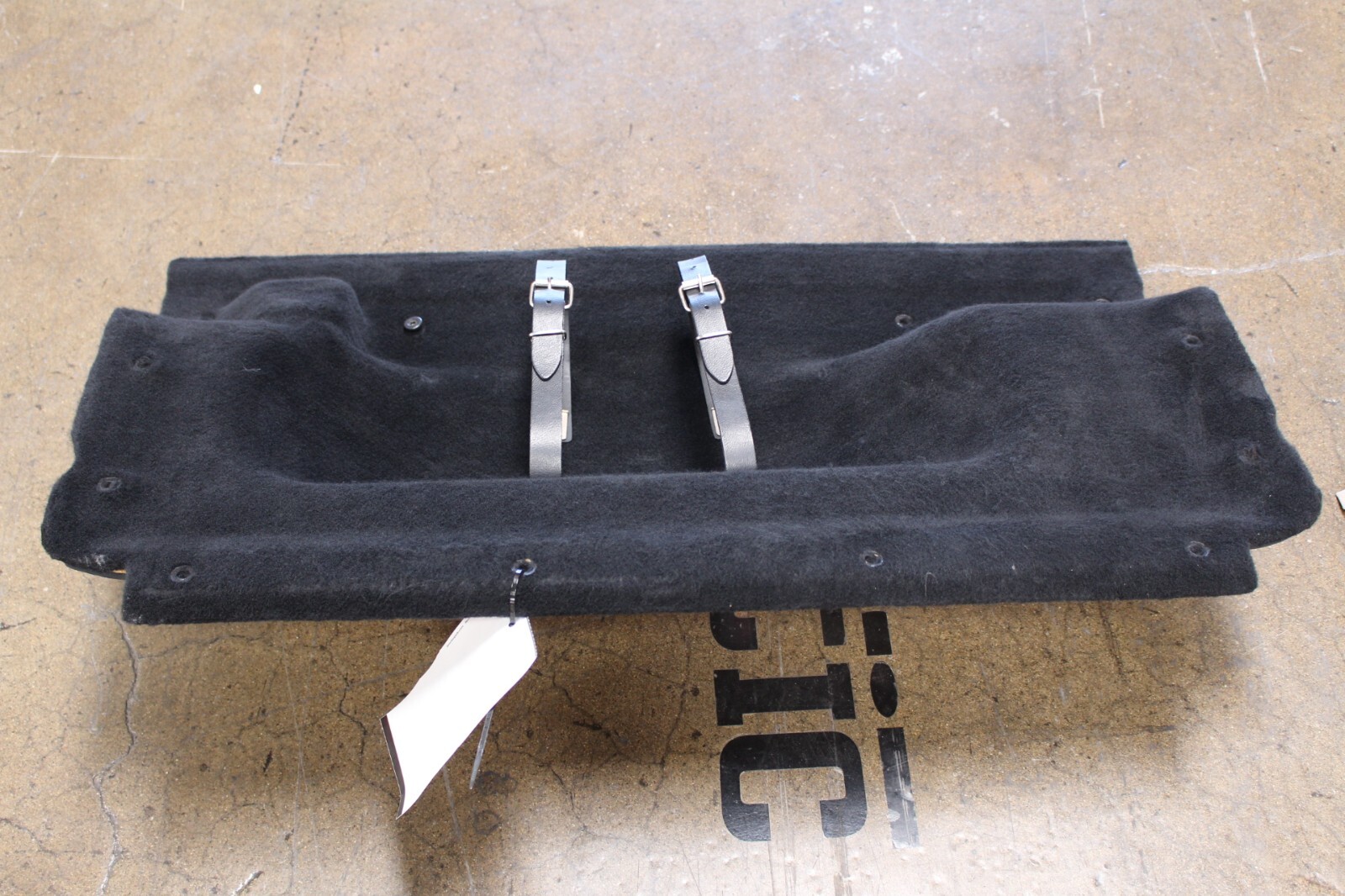 Ferrari F430 Coupe, Spider, Back Wall Trunk Carpet w/ Belts, Used, P/N 68140000