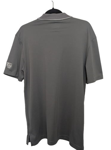 Adidas Golf Mens Medium Gray w/Stripes Short Sleeve Polo Shirt - Picture 9 of 9