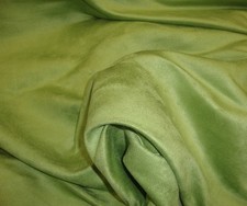 Suede Micro Faux Upholstery Drapery Kiwi Fabric 60" Wide sold BTY Upholstery