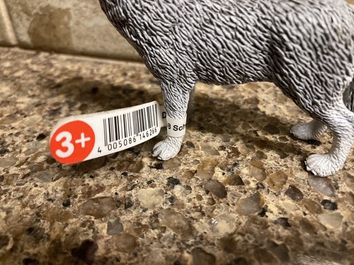 Schleich GRAUER WOLF HEULEND Tier Wildtiere grau Figur 2009 nicht mehr produziert #14626 - Bild 2 von 4