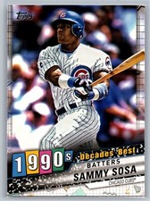 2020 topps baseball series 1 sammy sosa decades' best #53