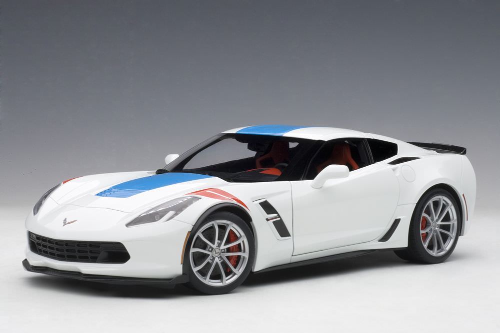 2017 Chevrolet Corvette C7 Grand Sport White 1/18 Model Car