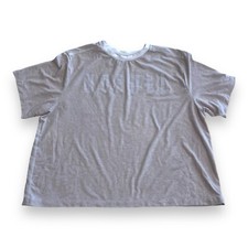 Nobull cropped T-shirt Women s Large Beige/gray ringer neck