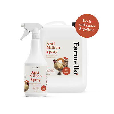 Farmello Anti Milbenspray Hühner - 1l & 2,5l & 5l - Milbenmittel / Milben Spray