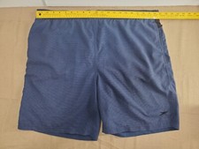 Speedo Hybrid Swim Trunks Shorts sz XL Men Gray Black Lined Pockets 8"
