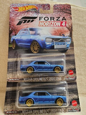 2021 Hot Wheels PREMIUM FORZA HORIZON NISSAN SKYLINE H/T 2000 GT-X lot of  (2)