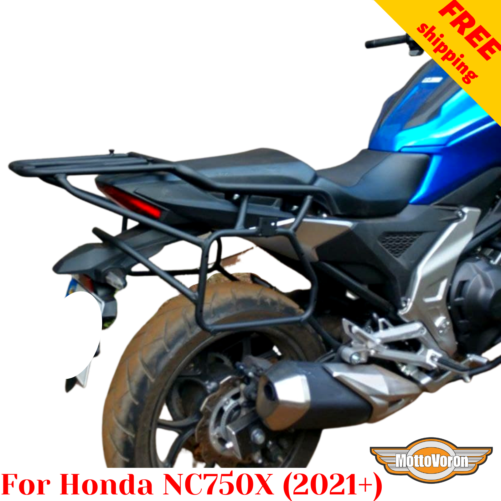For Honda NC750X Luggage rack system NC750X Pannier rack for Monokey