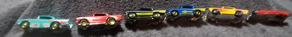 '57 Chevy Hot Wheels 6 Car Lot - Great Condition - VG