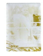 WWE Shane McMahon #31 2017 Topps RTWM Yellow Printing Plate Card SN 1 of 1