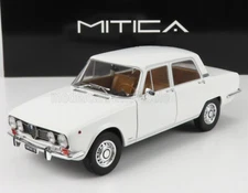 Mitica 1969 ALFA ROMEO 1750 BERLINA 2-SERIES WHITE 1/18 Scale LE500 New!