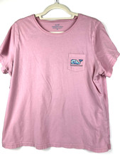 Vineyard Vines T-Shirt Youth Kids XL Pink Tropical Whale Casual 100 Cotton