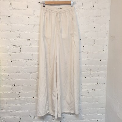 Onia wrap split leg casual pants white size xs