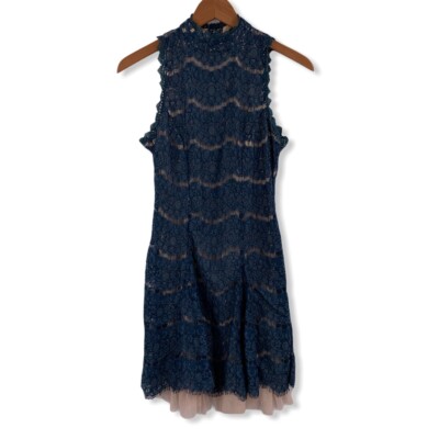 Trixxi Blue Lace Dress Size 1 | eBay