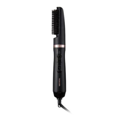 TESCOM TC565A-K Curling Hair Dryer with Brush Attachment Black