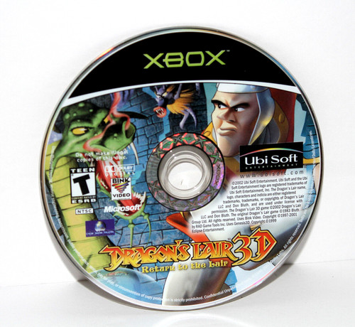 Dragon's Lair 3D Return to the Lair Microsoft Xbox 2002 Ubisoft