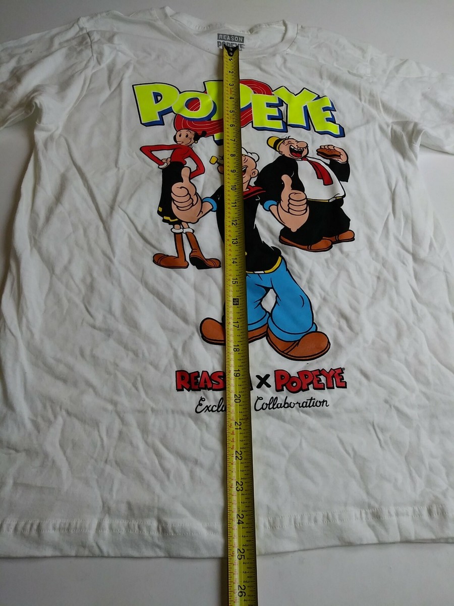 入手困難 メール便送料込 リーズン REASON × Popeye Tシャツ Reason X Popeye mens 100%AUTHENTIC SS Tshirt Size medium