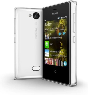 Nokia Asha 503 Smartphone 3 Zoll SIM-frei entsperrt - weiß