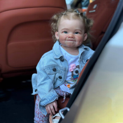 28'' Realistic Toddler Girl Cute Finished Reborn Baby Doll Hand-Rooted Hair Gift