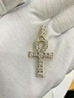 10k Yellow Gold Egyptian Ankh Cross Pendant - Polished, 1.03 Inch, Handcrafted In USA - View #5