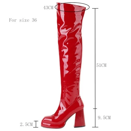 Overknee Stiefel Plateau Overknee-Stiefel Damen Sexy High Heels Schuhe Große Größe - Bild 3 von 25