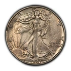 1941-S 50c Walking Liberty Silver Half Dollar - Luster - AU/UNC - H2645