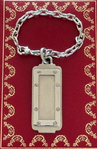 Cartier Santos Key Ring Key Chain  With Box