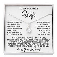 To My Wife Necklace, Christmas Gifts For Women, Anniversary Gift For Wife