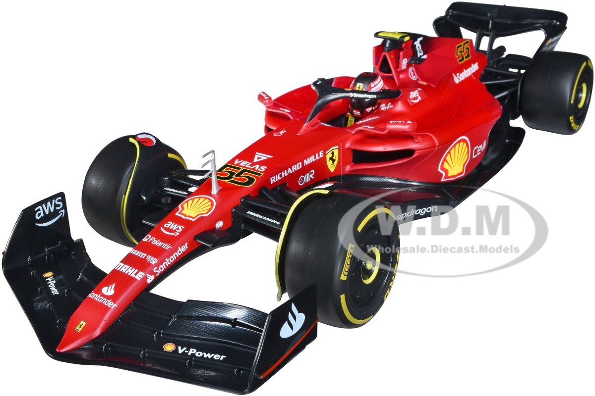 FERRARI F1-75 #55 CARLOS SAINZ FORMULA ONE F1 2022 1/18 DIECAST