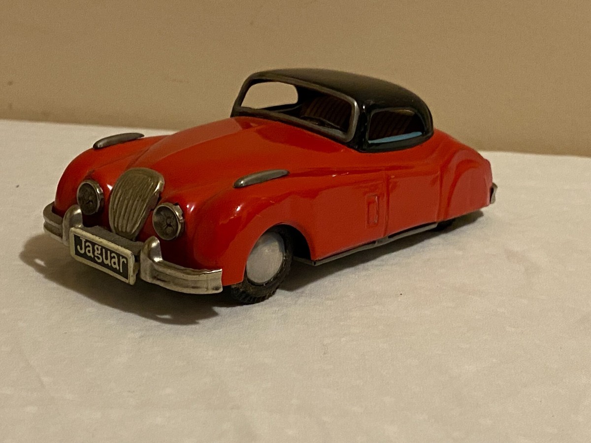 211太郎 Jaguar M 6158 Tinplate Red Car Tin Litho Japan Z-64 | eBay