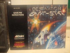 DESTINATION EARTHSTAR Nintendo NES Game Original ACCLAIM Instruction Booklet